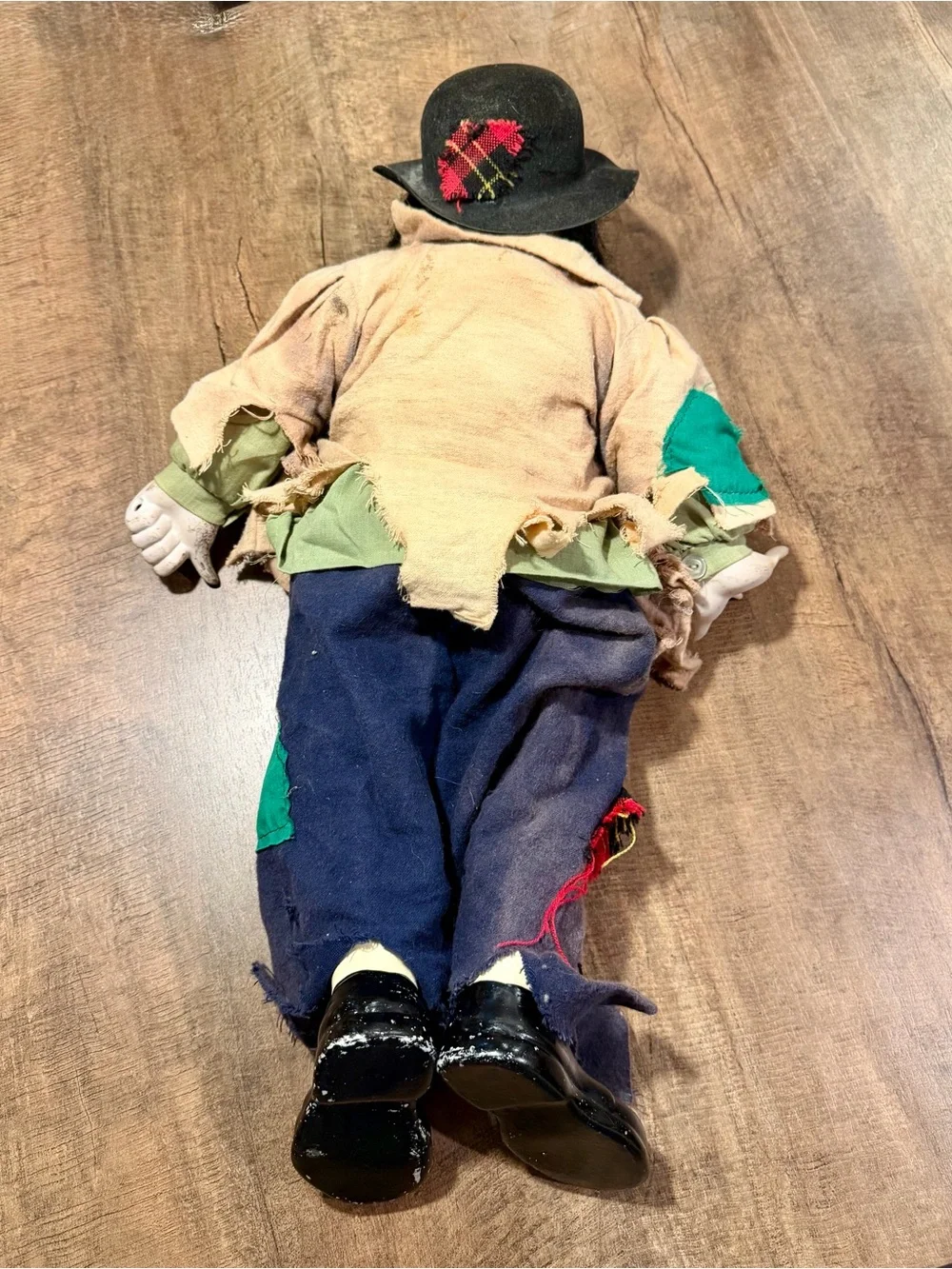 Vintage 1980s Clyde Hobo Sad Clown Doll 20” Dynasty Porcelain